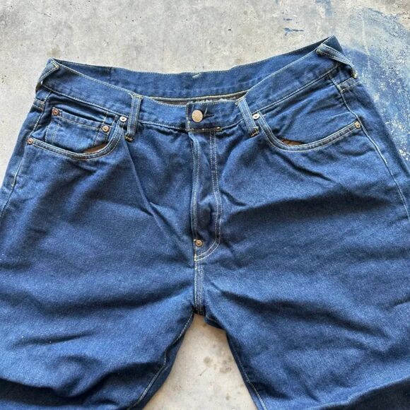 Vintage Evisu Genes Daicock 05 Denim Jeans Size 35x26 - Picture 5 of 7